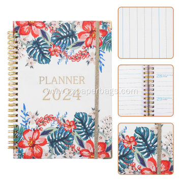 Personalized Monthly Academic Planner with Spiral Design